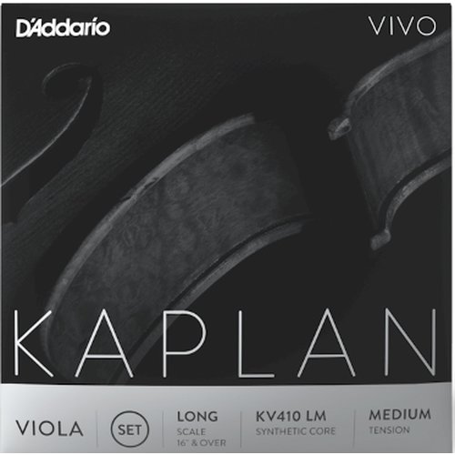 DAddario KV410 LM Kaplan Vivo jeu de cordes pour alto, long scale, medium tension
