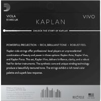 DAddario KV410 LM Kaplan Vivo Viola Set, Long Scale,...
