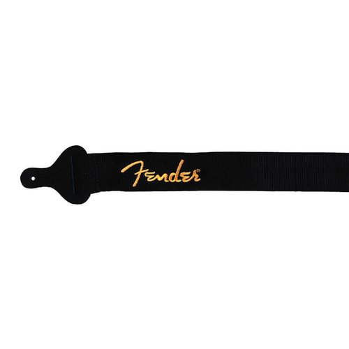 Fender Guitar strap Poly Logo, black/yellow