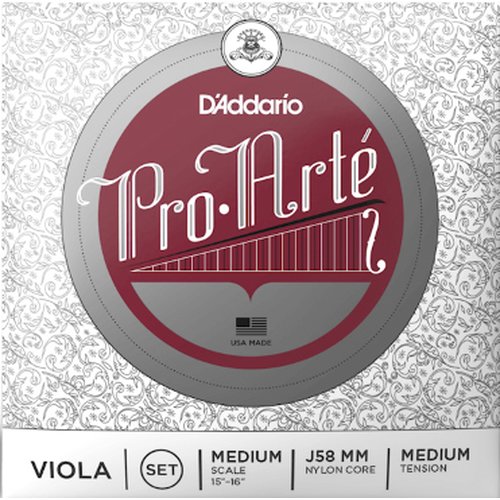 DAddario J58 MM Pro-Arte Viola Set, Medium Scale, Medium Tension