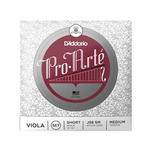 DAddario J58 SM Pro-Arte Viola-Saitensatz, Short Scale, Medium Tension