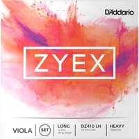 Set per viola DAddario DZ410 LH Zyex, Long Scale, Heavy...