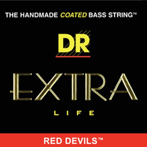 Cordes au dtail DR Bass Red Devil Coated