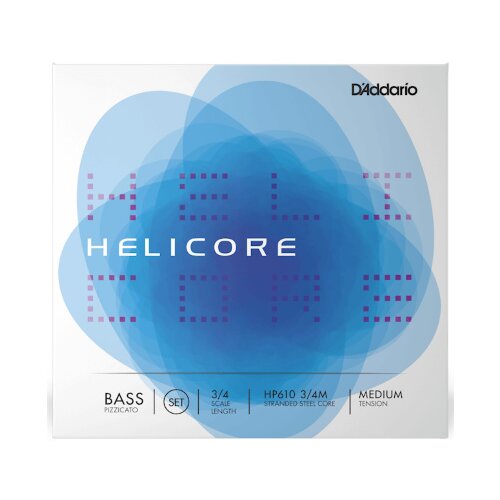 DAddario Helicore Pizzicato Corde per contrabbasso 3/4 Medium Tension