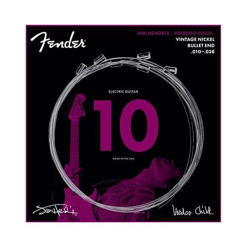 Fender Jimi Hendrix Vodoo Child Vintage Nickel 010/038 Bullet End