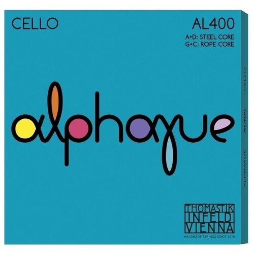 Thomastik-Infeld Juego de cuerdas para violonchelo 4/4 Alphayue, AL400 (media)