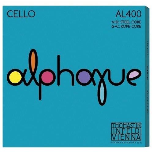 Thomastik-Infeld Juego de cuerdas para violonchelo 1/2 Alphayue, AL400 1/2 (media)