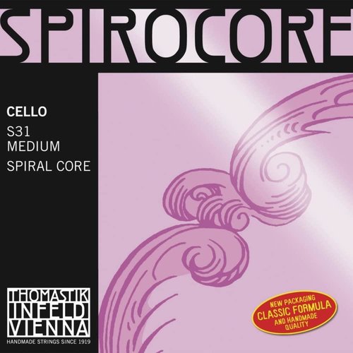 Thomastik-Infeld Juego de cuerdas para violonchelo 3/4 Spirocore, S794 (media)