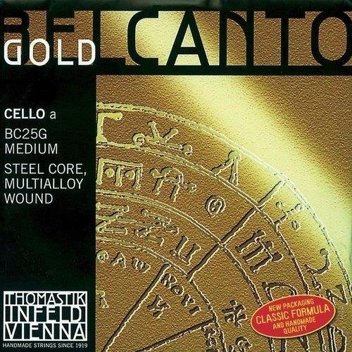 Thomastik-Infeld Jeu de cordes pour violoncelle 4/4 Belcanto Gold, BC31G (moyen)