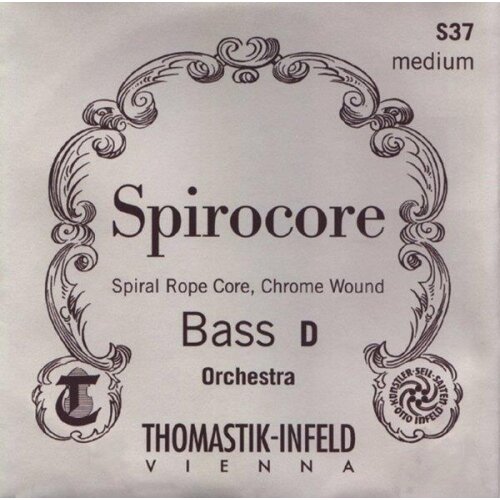 Thomastik-Infeld Set di corde per contrabbasso 4/4 Spirocore Accordatura in solitaria, S43 (media)