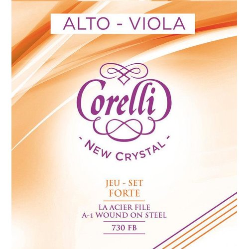 Corelli Juego de cuerdas para viola con bola A New Crystal, 730FB (fuerte)