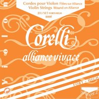Corelli Set di corde per violino (E con ansa) Alliance,...