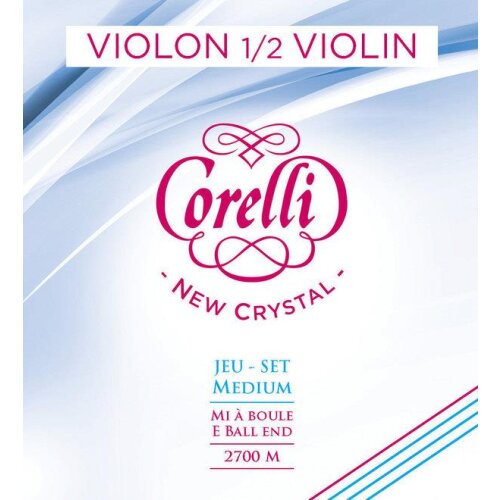 Corelli Violinsaiten New Crystal 1/2 Satz mit Kugel, 2700M (mittel)