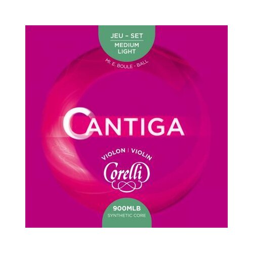 Corelli Juego de cuerdas para violín con cejilla Cantiga, 900MLB (media-suave)