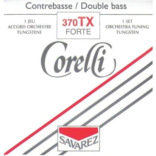 Corelli Cordes de contrebasse accordées pour orchestre Jeu de tungstène, 370TX (extra fort)
