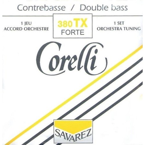 Corelli Set di corde per orchestra per contrabbasso, 380TX (extra forte)
